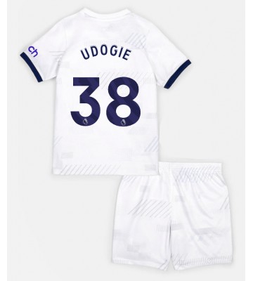 Tottenham Hotspur Destiny Udogie #38 Hemmaställ Barn 2023-24 Kortärmad (+ Korta byxor)